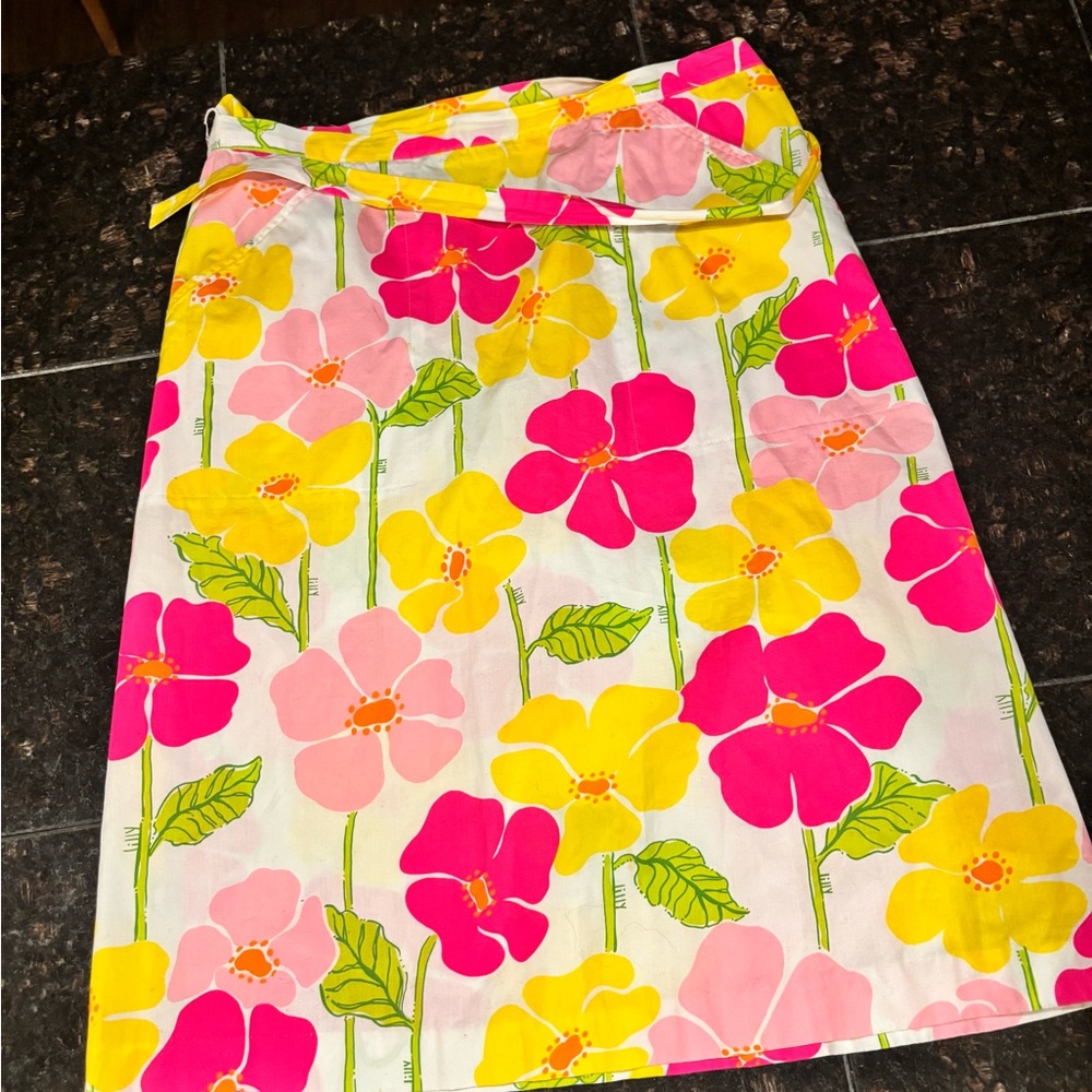 Vintage White Label Lilly Pulitzer Wrap Skirt